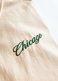 Chicago Varsity Double Stripe Jacket - Green