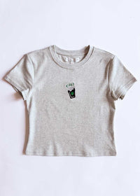 Chi Beer Embroidered Baby Tee