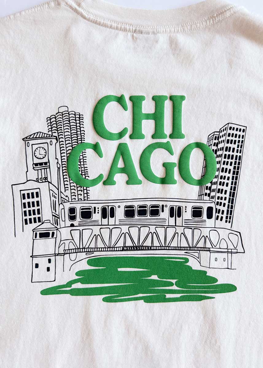 Chicago Green River Garment-Dyed Tee