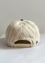 Chicago Puff Pinstripe Baseball Cap - Espresso