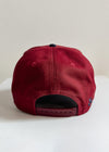 Chicago Puff Baseball Cap - Burgundy & Navy