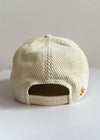 Chicago Forever Wide Whale Cord Hat - Cream & Orange