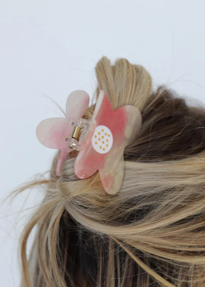 Small Color Changing Claw - Pink Sunset Flower