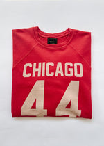 Chicago 44 Crop Crewneck - Red