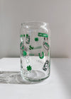 Chicago Lucky Icons Beer Glass - 16 oz