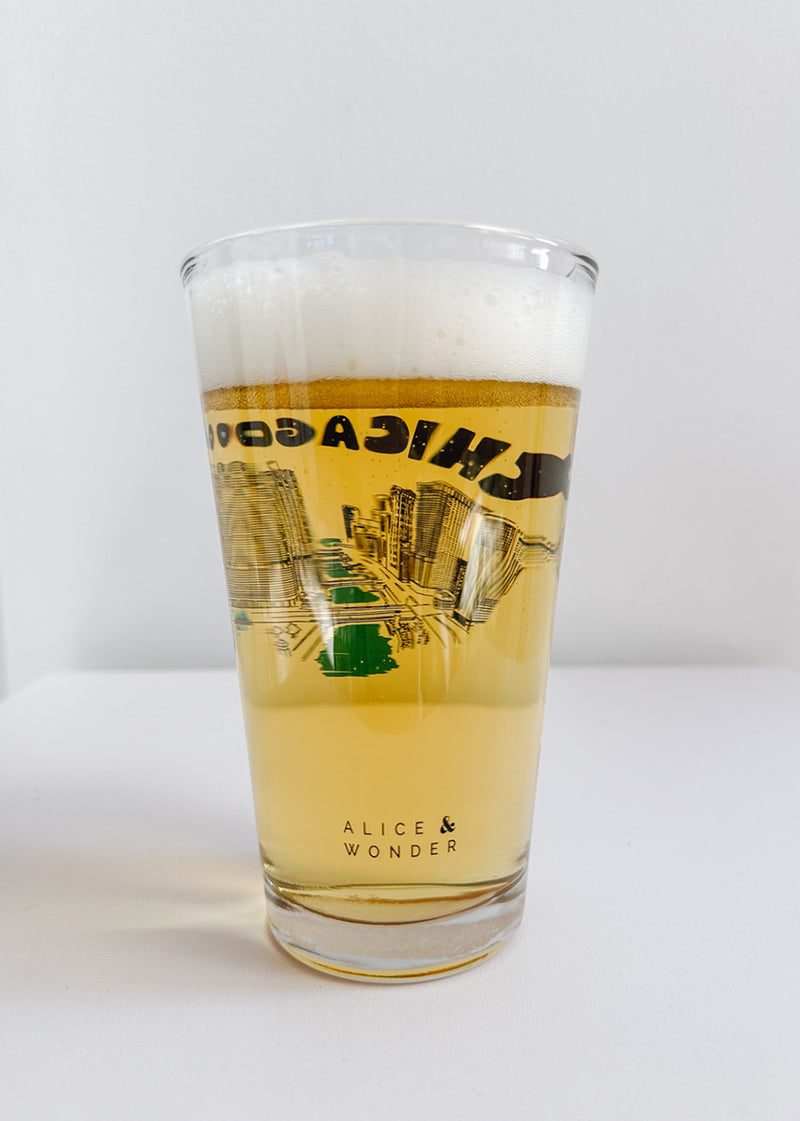 Chicago River Pint Glass