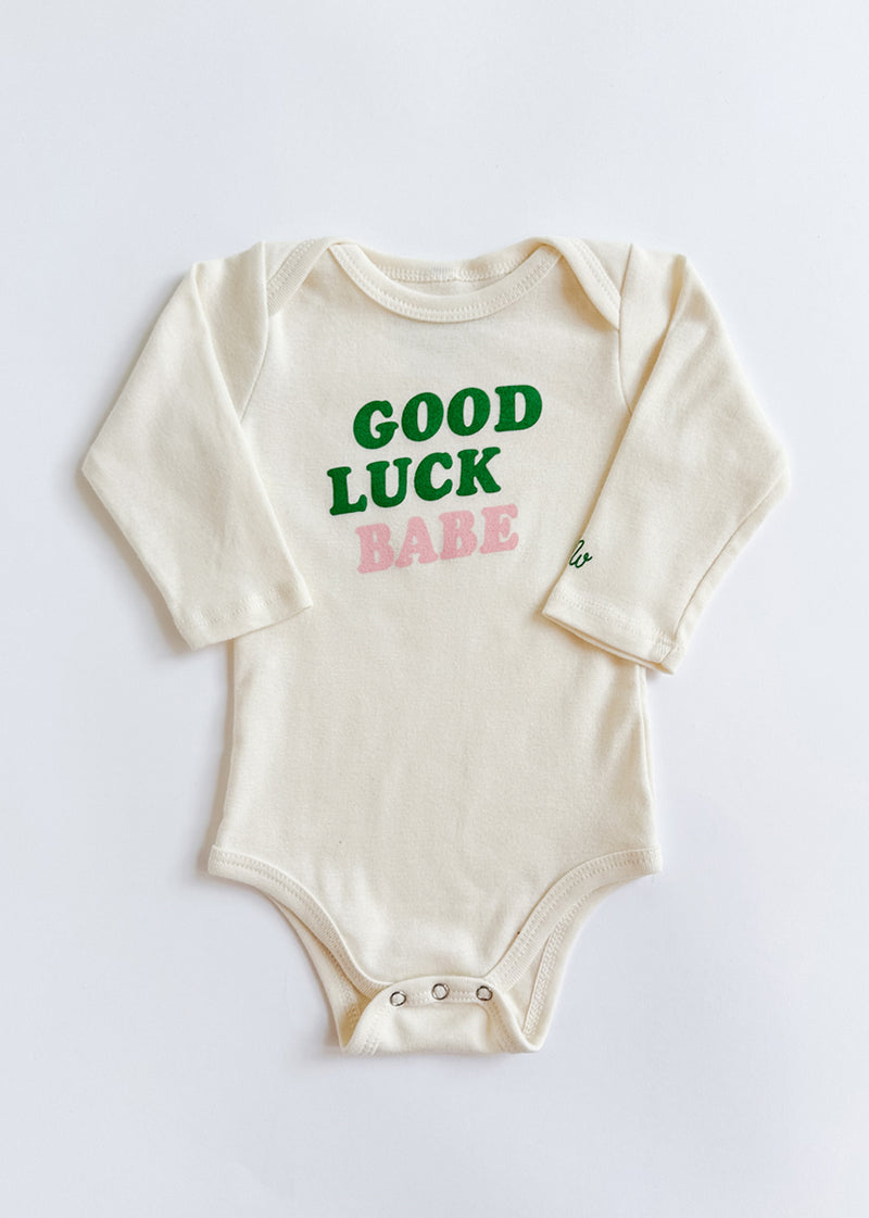 Good Luck Babe Long Sleeve Onesie