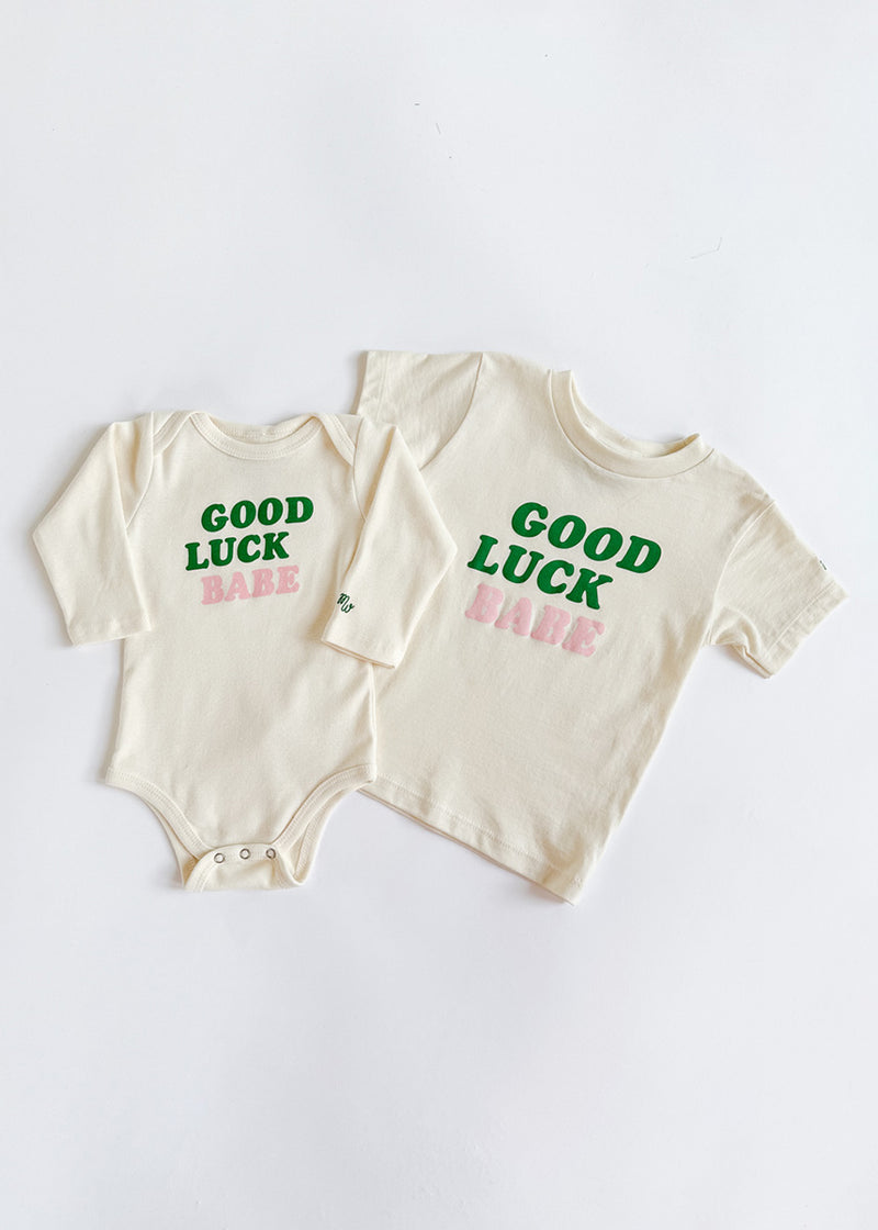 Good Luck Babe Long Sleeve Onesie