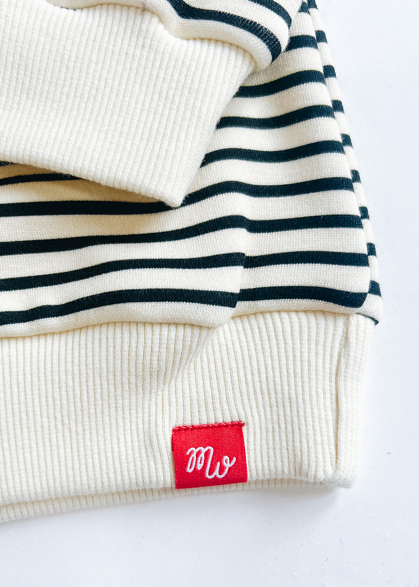 Chicago Basketball Striped Patch Sweatshirt