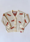 Hot Dog Knit Cardigan - Ivory