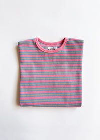 Waffle Striped Oversized Set - Pink Multi