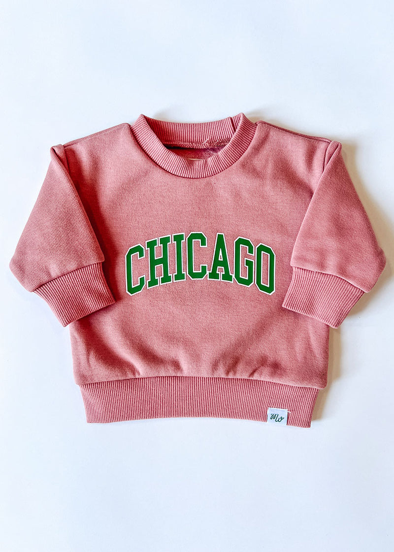 Chicago Collegiate Sweatsuit Set - Mauve