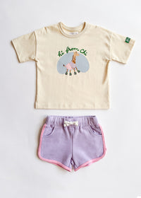 Hi From Chi Oversized Tee & Short Set