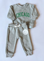 Chicago Collegiate Sweatsuit Set - Athletic Grey