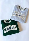 Chicago Forever Embroidered Crew - Green