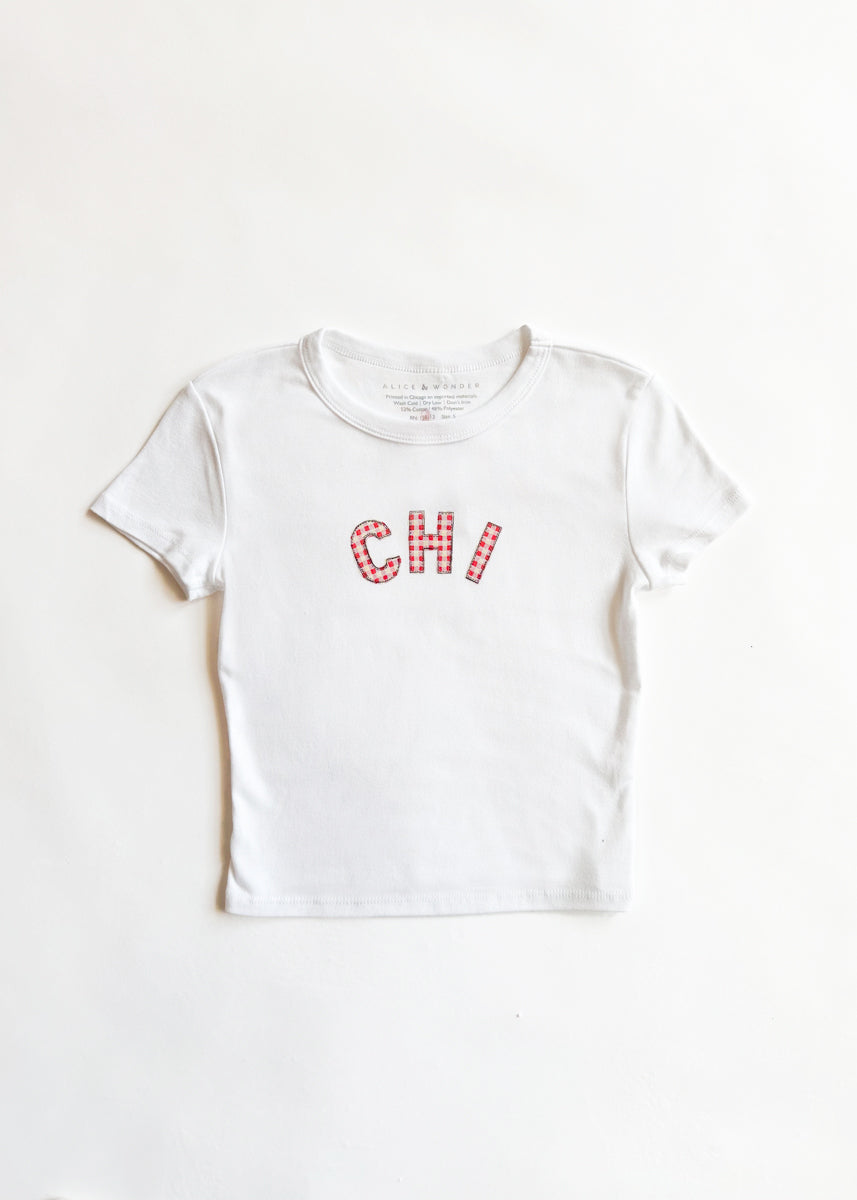 Chi Gingham Baby Tee