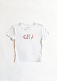 Chi Gingham Baby Tee