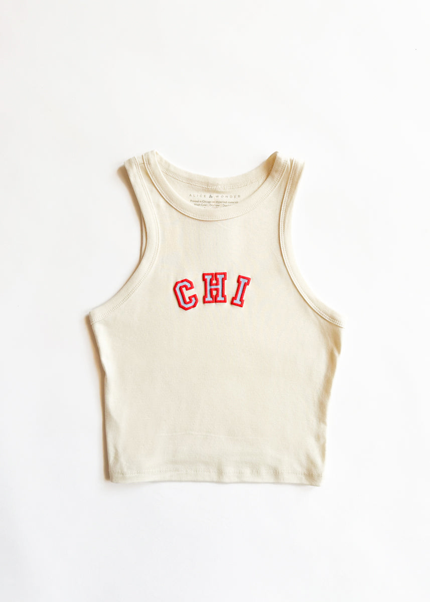 Chi Racer Tank - Natural