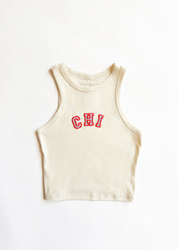 Chi Racer Tank - Natural