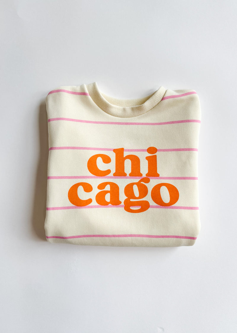 Chicago Stripe Set - Pink & Orange