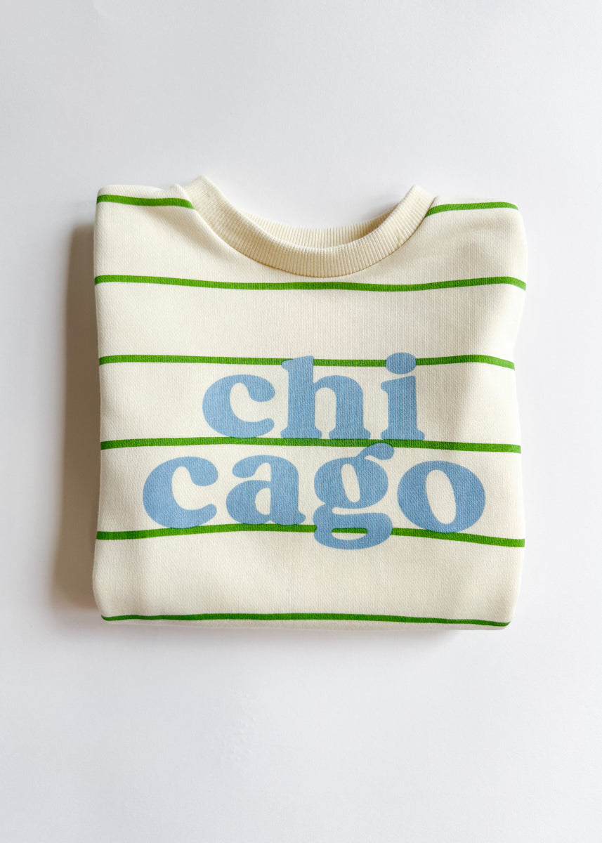 Chicago Stripe Set - Green & Blue