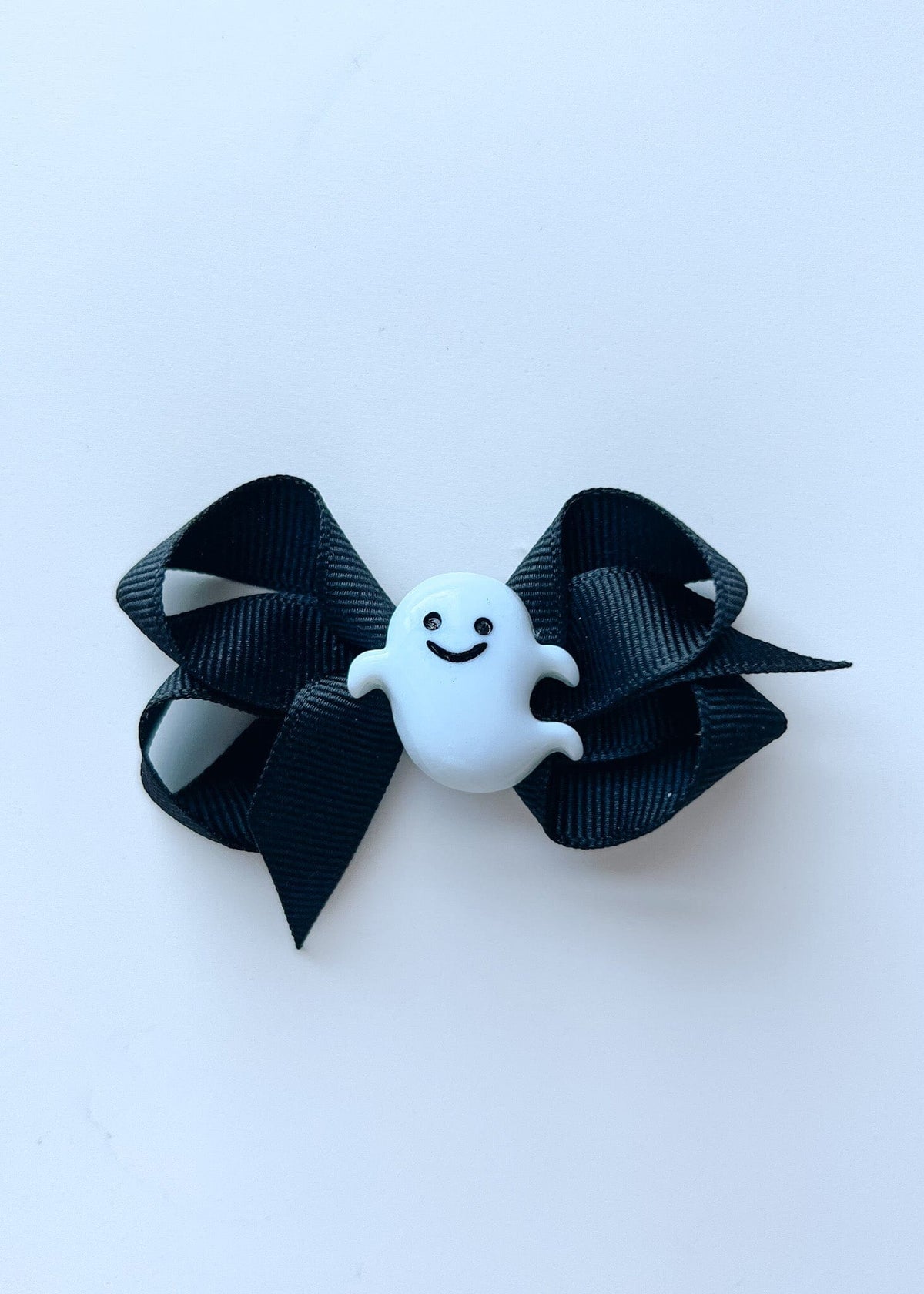 Halloween Charm Bow - Smiley Ghost