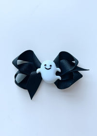 Halloween Charm Bow - Smiley Ghost