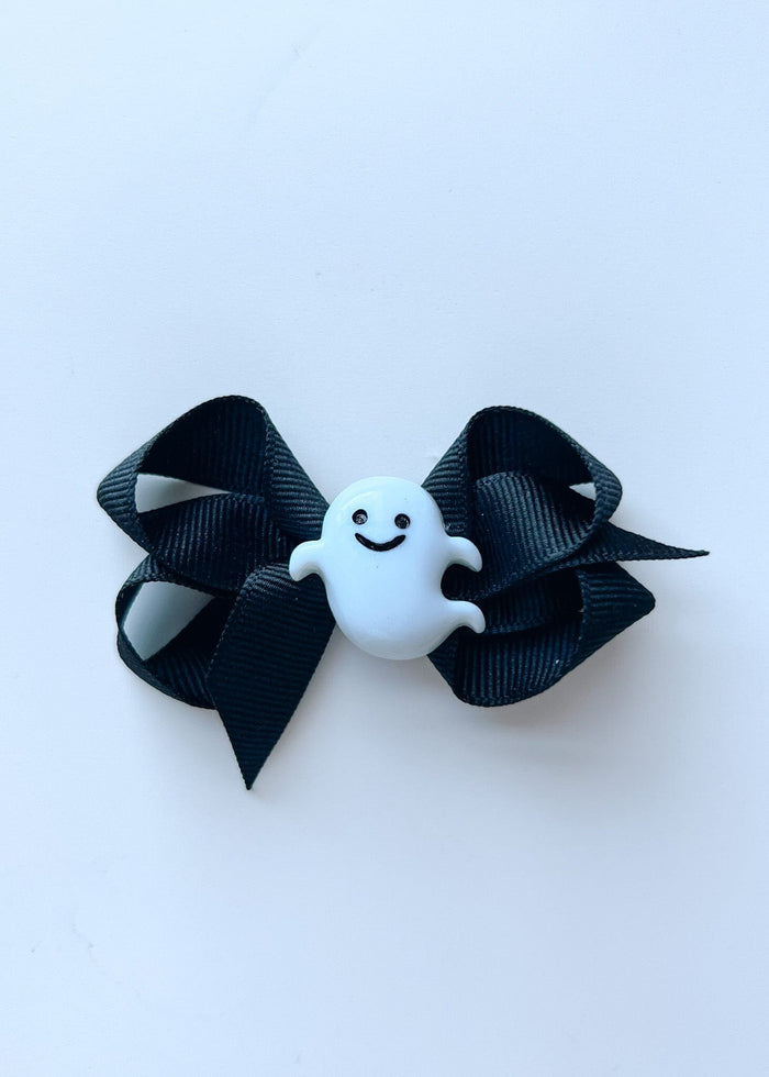 Halloween Charm Bow - Smiley Ghost