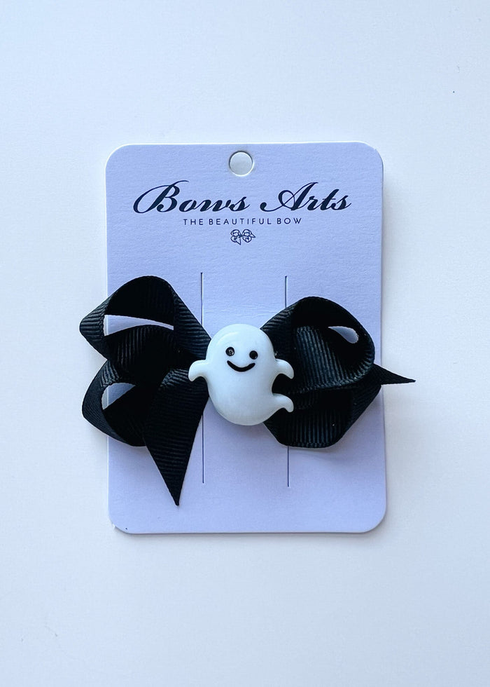 Halloween Charm Bow - Smiley Ghost