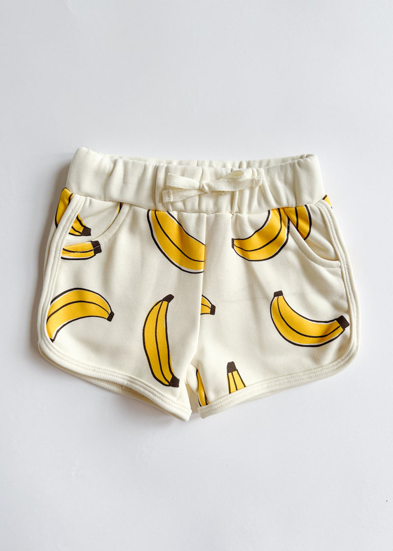 Printed Bananas Sweatshort Set