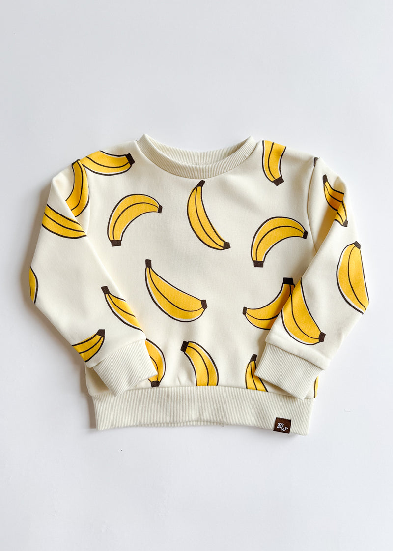 Printed Bananas Sweatshort Set