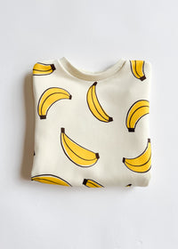Printed Bananas Sweatshort Set