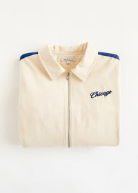 Chicago Varsity Double Stripe Jacket - Blue