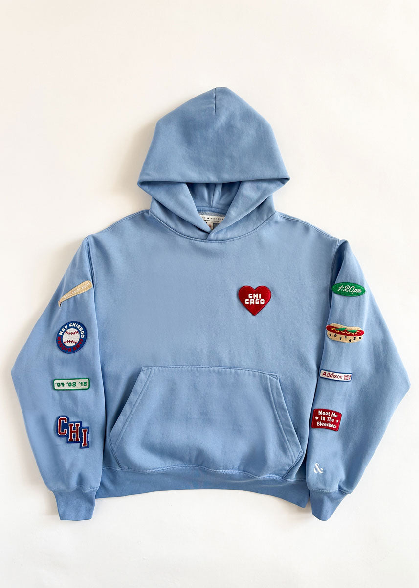 Chicago Game Day Patch Hoodie - Blue