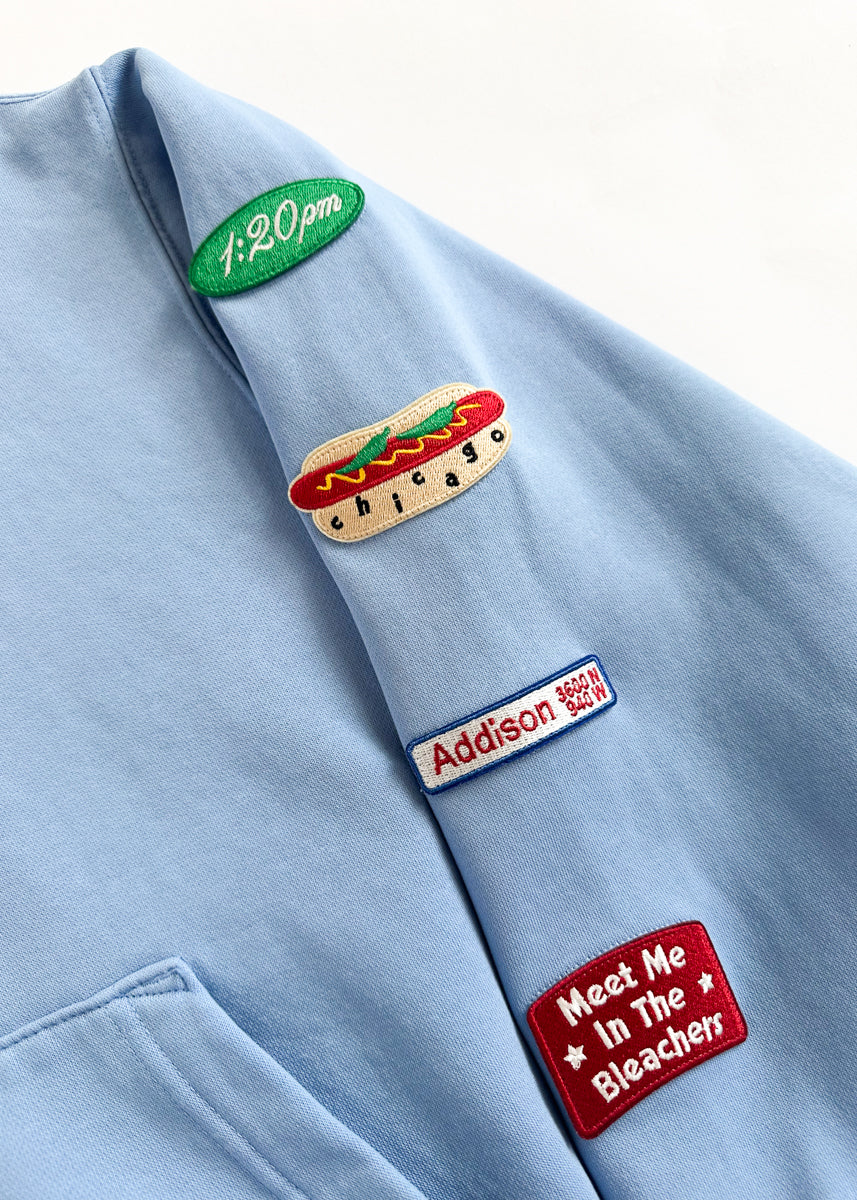 Chicago Game Day Patch Hoodie - Blue