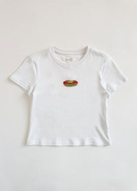 Hot Dog Beaded Baby Tee
