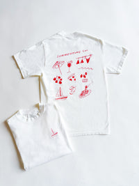 Summertime Chi Sketch Icons Oversized Tee