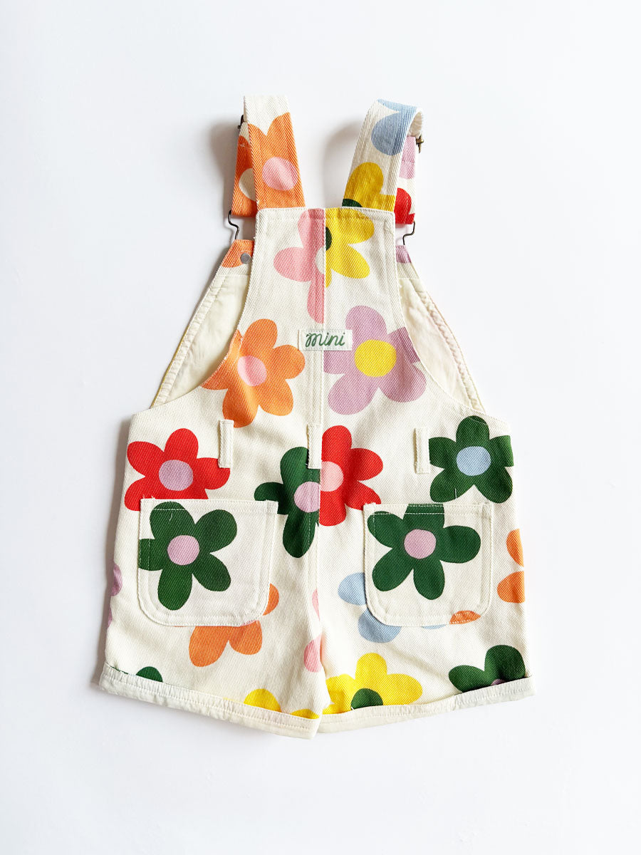 Printed Floral Shortalls