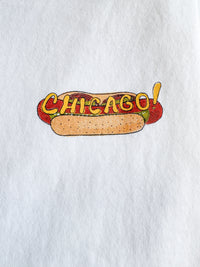 Chicago Hot Dog Stand Oversized Tee