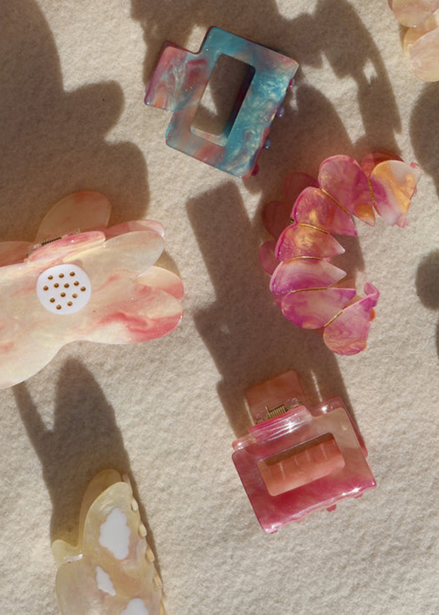 Small Color Changing Claw - Pink Sunset Flower