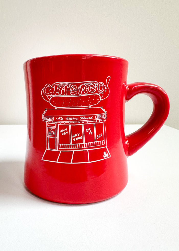 Chicago Hot Dog Stand Diner Mug