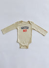 Water Boy Long Sleeve Onesie - Natural