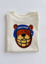 Chicago Football Bear Toddler Tee - Natural