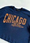 Bears Dual Threat Crop - Navy