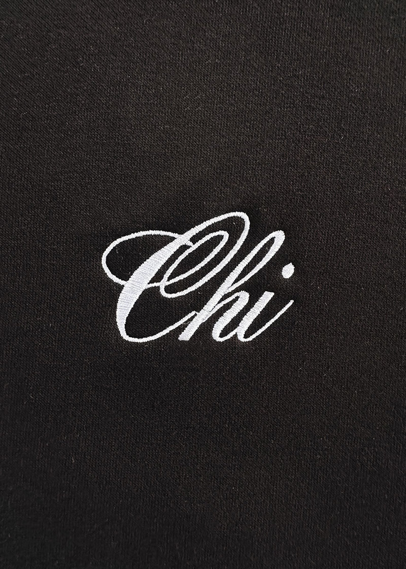 Chi Script Crewneck - Black & White