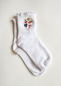Chicago Icons Ruffle Sock
