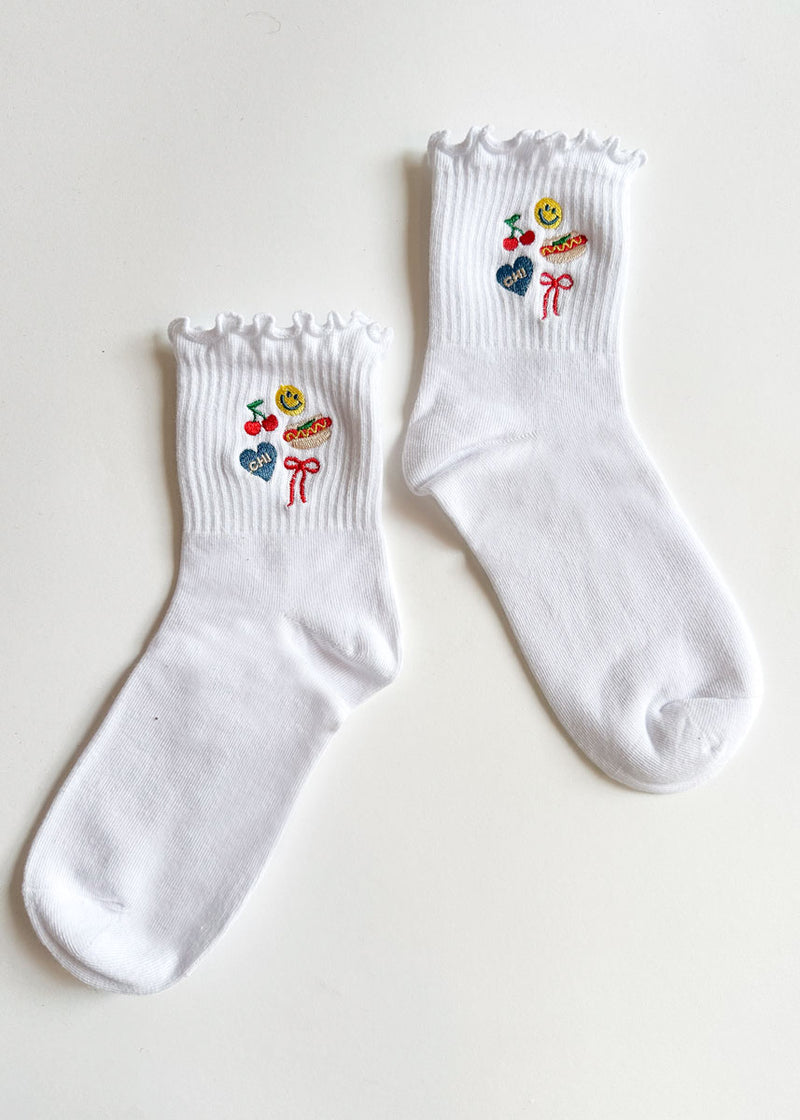 Chicago Icons Ruffle Sock
