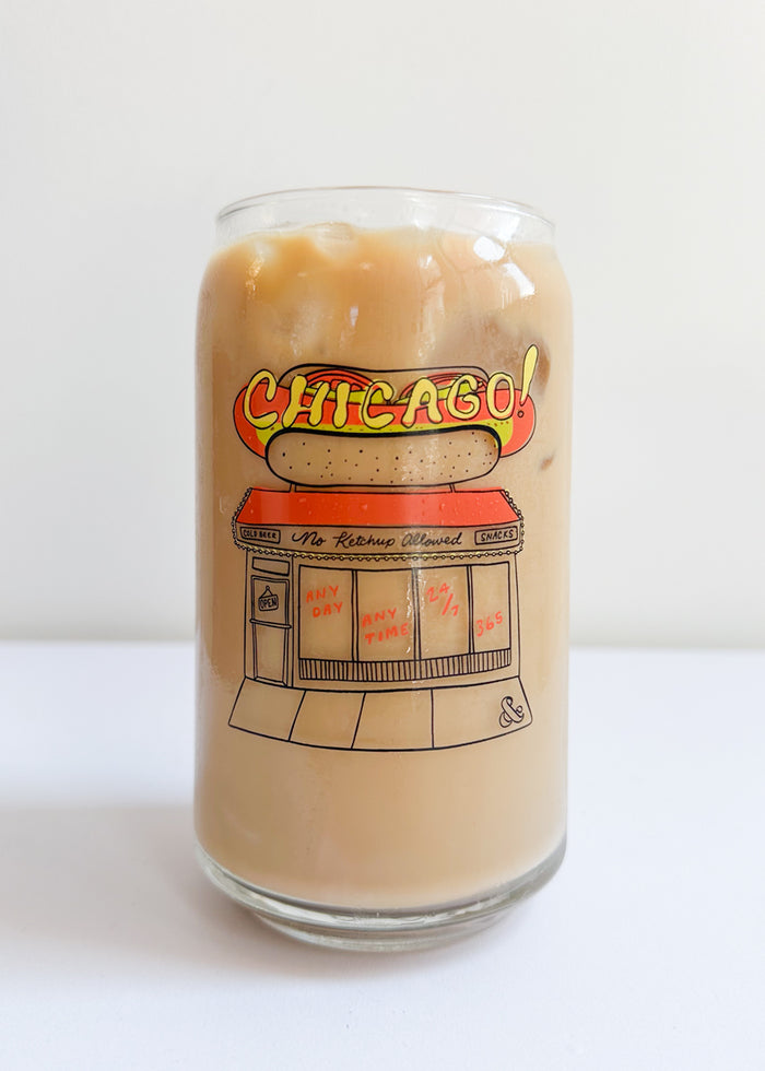 Hot Dog Stand Can Glass