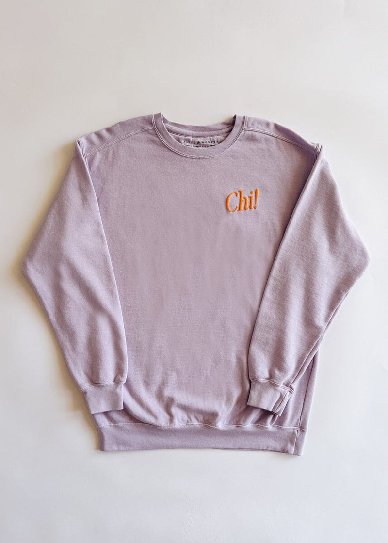 Chicago Forever! Garment-Dyed Sweatshirt - Orchid