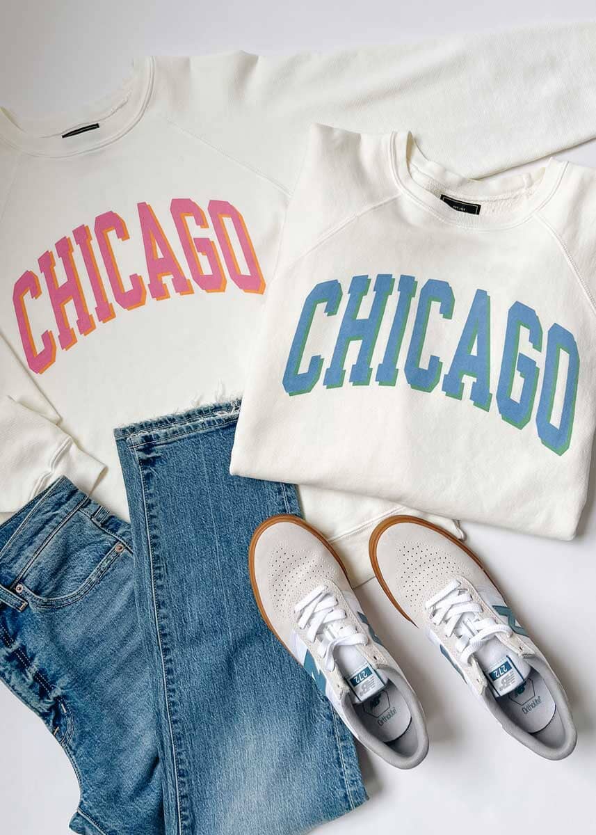 Chicago Classic Crew Sweatshirt - Blue & Green